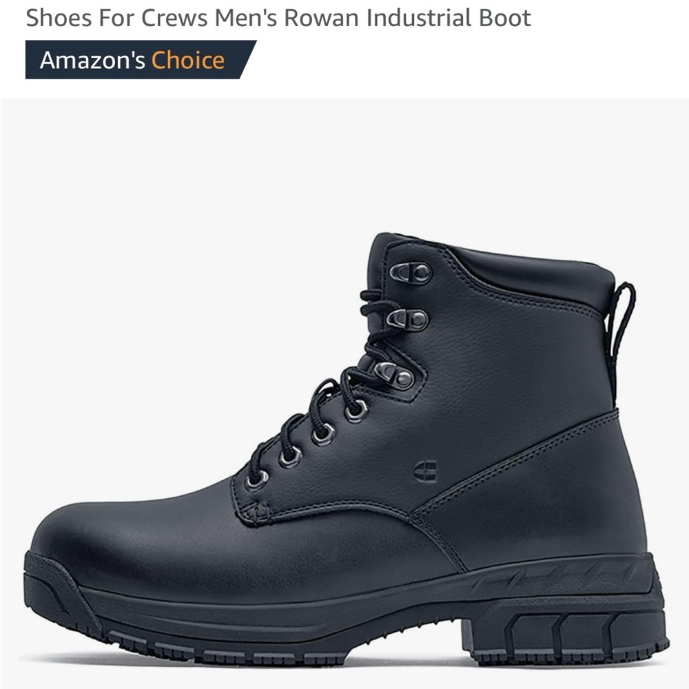 Shoes For Crews Men's Black Rowan Industrial Boot